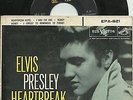 ELVIS PRESLEY Heartbreak Hotel E.P. ROCKABILLY BOPPER 45 RPM & PIC SLEEVE