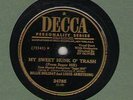 c 78 RPM Billie Holiday and Louis Armstrong Decca 24785 in E-E