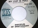 DISCIPLES OF SHAFTESBURY My Cup Is Full 45 MOD GARAGE SOUL OSS WL PROMO IA 109