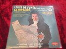 45t  ep  louis de funes joue la fontaine et boileau sixties languette