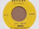 SHOWCASE: Evil Ways 45 Spitfire blue eyed soul funk hear