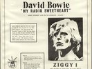 Rare David Bowie My Radio Sweetheart Ziggy Live on Radio Vol 1 1972-73 LP EX