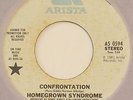 HOMEGROWN SYNDROME Confrontation 45 ARISTA boogie soul funk 7” VG++ OG ‘81