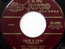 The SENSATIONS 45 Such A Love / Little Wallflower ATCO label DOO WOP mg276
