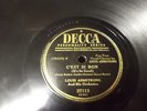 Decca 78/Louis Armstrong&His Orch./C'est Si Bon/La Vie En Rose