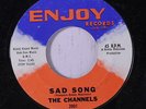 CHANNELS: My Love / Sad Song 45 Vocal Groups