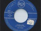 1957 ELVIS PRESLEY  HOUND DOG & DON'T BE CRUEL /Belgium RCA by DISEL  47.6604