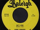 JOHNNY FORBIDDEN: She's Gone / Drums 45 (Canada) rare Oldies