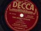 Richard Tauber on 78 rpm Decca PG 20393: Merry Widow-Vilia/Merry Widow-Waltz