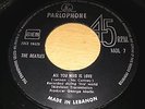 THE BEATLES  All You Need Is Love RARE Made In LEBANON Original PARLOPHONE MO 7
