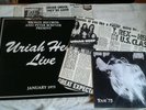 URIAH HEEP Live vinyl 2 LP NM/EX complete + 1975 tour program
