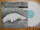 LP 45 Maxi Depeche Mode Just can't get enough INT 126801 Rare WHITE VINYL