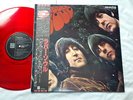 BEATLES RUBBER SOUL JAPAN ORIGINAL 1982 UK CUTTING LIMITED MONO RED VINYL W/OBI