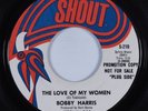 Deep Soul 45 BOBBY HARRIS The Love of My Women SHOUT VG+ HEAR