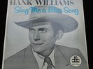 HANK WILLIAMS Sing Me A Blue Song UK MGM '50s MONO 10” LP MGM-D-150 MINT- as new