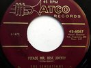 The SENSATIONS 45 Please Mr. Disc Jockey / Ain't...ATCO label DOO WOP mg399