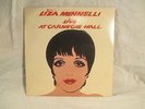 Liza Minnelli Live At Carnegie Hall Viynl LP Cover by artist Andy Warhol