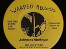 ASBESTOS ROCKPYLE-POLICE STATE EP 1984 US PUNK KBD SUICIDAL GERMS FEAR 45 GRAVE