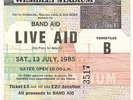 LIVE AID ticket - Wembley Stadium - July 1985...Queen, David Bowie, U2, The Who