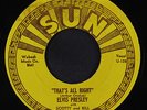 ELVIS PRESLEY: That's All Right / Blue Moon Of Kentucky 45 (repro) Rockabilly