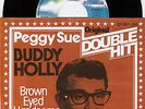 BUDDY HOLLY PEGGY SUE BROWN EYED HANDSOME MAN RARE RECORD 7' PS 45 rpm