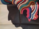 BOB DYLAN Greatest Hits LP w/ Milton Glaser poster KCS 2663 rare 2-eye orig VG+