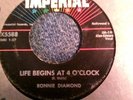 Ronnie Diamond Life begins at 4 o'clock Female rockabilly   Rocker  45 rpm 7