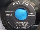 Rare No Dog Label EP 45 : Elvis Presley   Heartbreak Hotel   Money Honey   RCA