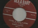 BLUES ROCKER bw/ INSTRO--BOBBY SAXTON & EARL HOOKER- -HEAR BOTH- 1960 BEA & BABY