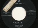 BEACH BOYS on X —SURFIN' b/w LUAU— surf 45 | ORIG PRESS | Brian Wilson | LISTEN
