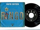 RINGO STARR  THE BEATLES  you’re sixteen 45 7’’ SP ANGOLA exclusive PS