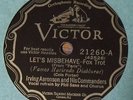VERY RARE Irving Aaronson 78 RPM - Let's  Misbehave - An' Furthermore - Victor