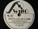 QUINTETTE HOT CLUB DE FRANCE / Nuages - Les yeux Noirs / SWING SW 88 Reinhardt