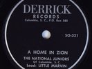 HEAR Black Gospel 78 rpm LITTLE MARVIN w. NATIONAL JR.'S A Home In Zion DERRICK
