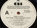PINK FLOYD:Not Now John(Obscured Version).RARE Aussie/OZ PROMO 7