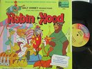 WALT DISNEYS ROBIN HOOD   Story & Songs   GF VINYL LP USA PRESS & BOOKLET