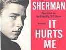 BOBBY SHERMAN--EARLY PICTURE SLEEVE + 45---(IT HURTS ME)--PS--PIC--SLV