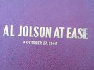 AL JOLSON AT EASE 1946 limited edition 8 disc set w PHOTO 78 rpm SIGNED
