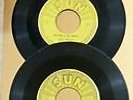 Set of all 5 ELVIS PRESLEY SUN 45 RECORDS Originals 1954/1955 - Pushmarks