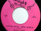 BILLY LANE 45 Little Boys & Girls / All Of The Time NEAR MINT Teen R&B 1960 m179