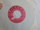 GREAT ROCKABILLY THE BARKER BROTHERS  ON DECCA PINK LABEL 45 RPM RECORD