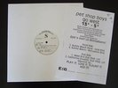 Pet Shop Boys Go West Promo Vinyl USA UNRELEASED MIXES
