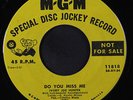 IVORY JOE HUNTER: Do You Miss Me 45 (dj) Blues & R&B