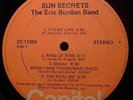 The Eric Burdon Band Sun Secrets Capitol Records Vinyl LP