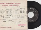 Bengt Hallberg Ensemble Featuring Lars Gullin Pacific Jazz EP 4-17 45RPM 7