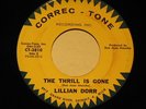 northern soul LILLIAN DORR The Thrill Is Gone CORREC-TONE listen