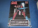OZZY OSBOURNE - TALK OF THE DEVIL - 1982 UK PROMO POSTER (BLACK SABBATH, SPEAK)