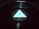 PINK FLOYD DARK SIDE OF THE MOON UBER RARE BLUE TRIANGLE ORIGINAL NO RES 