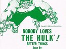 TRAITS nobody loves the hulk HEAR + PS LABEL ENV. MINT- 60s GARAGE LAST COPY
