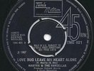 Martha & The Vandellas - Love Bug Leave My Heart Alone 45 Tamla Motown TMG621
